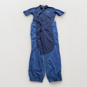 Nike Jordan Womens Blue Essentials Flight Suit Jumpsuit Size L Large DD7063-492